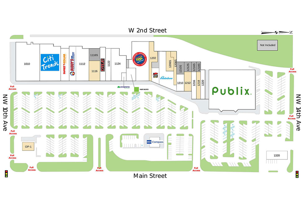 Gainesville Shopping Center site plan