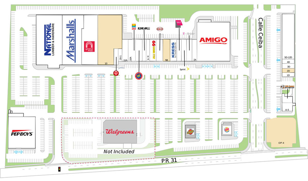 Juncos Plaza site plan