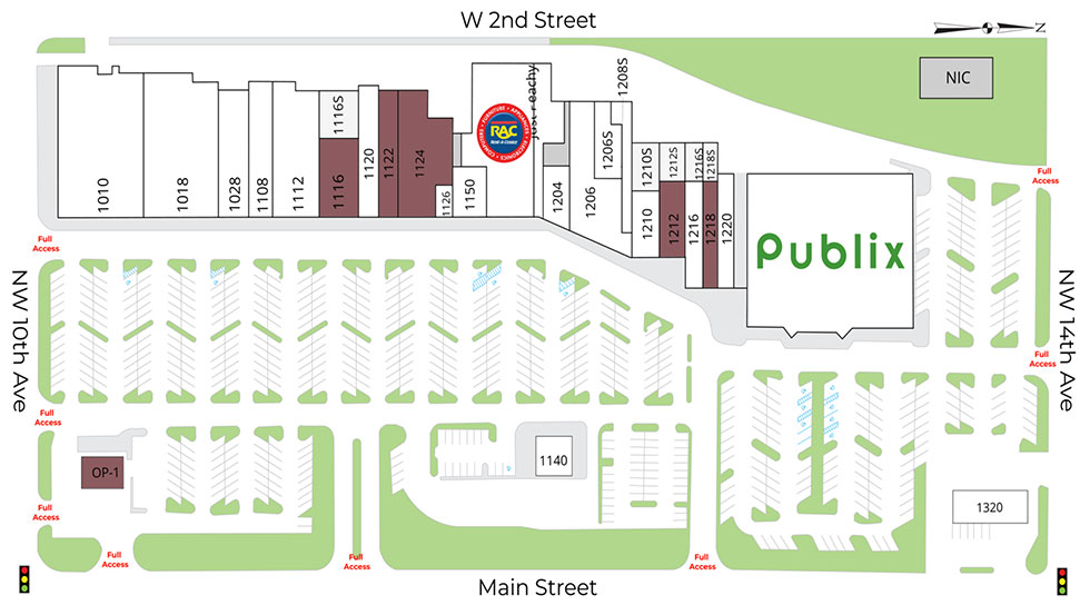Gainesville Shopping Center site plan