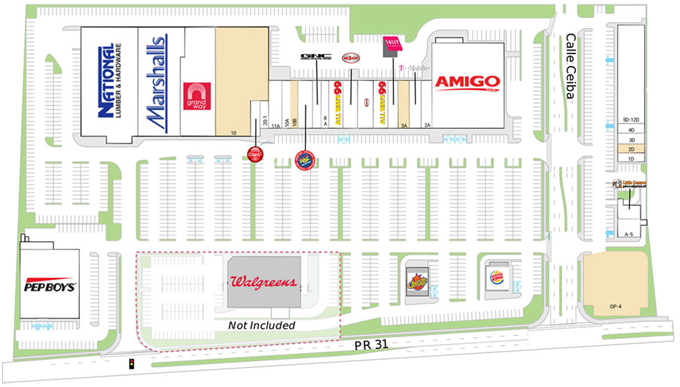 Juncos Plaza site plan