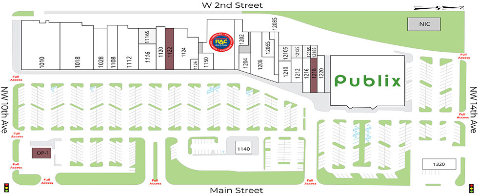 Gainesville Shopping Center site plan